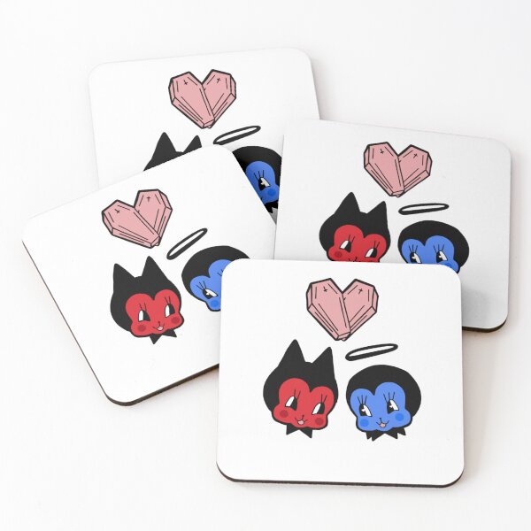 Item preview, Devil & Angel – Vintage Cartoon Style with Coffins designed and sold by kuromikittenx.