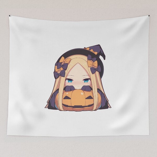 Item preview, Foreigner Abigail Williams Fate Grand Order Halloween Pumpkin Cute Chibi Anime Girl Witch Kawaii designed and sold by earlobejerk.