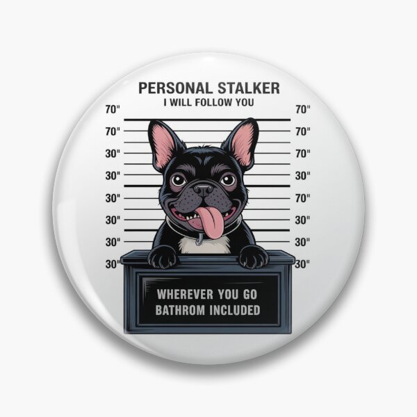 Item preview, Personal Stalker Black French Bulldog  designed and sold by Ikwalima.