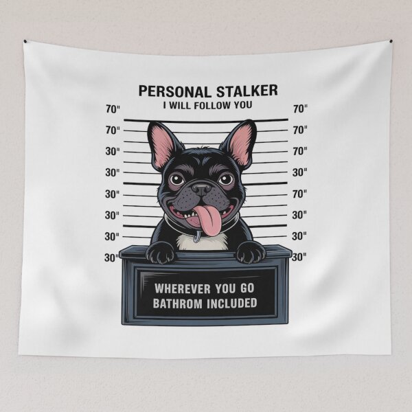 Item preview, Personal Stalker Black French Bulldog  designed and sold by Ikwalima.