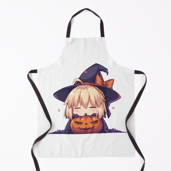 Item preview, Sakura Saber Okita Souji Fate Grand Order Halloween Pumpkin Cute Chibi Anime Girl Witch Kawaii designed and sold by earlobejerk.