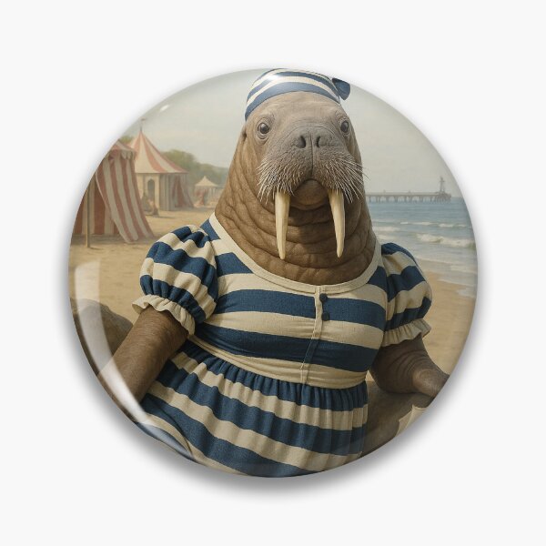 Item preview, Walrus: Pinniped Pin-Up designed and sold by Tridentulus.