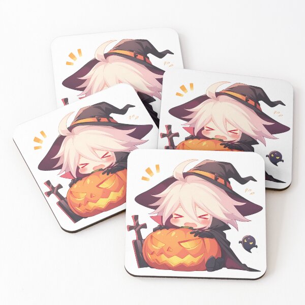 Item preview, Lancer Karna Fate Grand Order Halloween Pumpkin Cute Chibi Anime Boy Witch Kawaii designed and sold by earlobejerk.