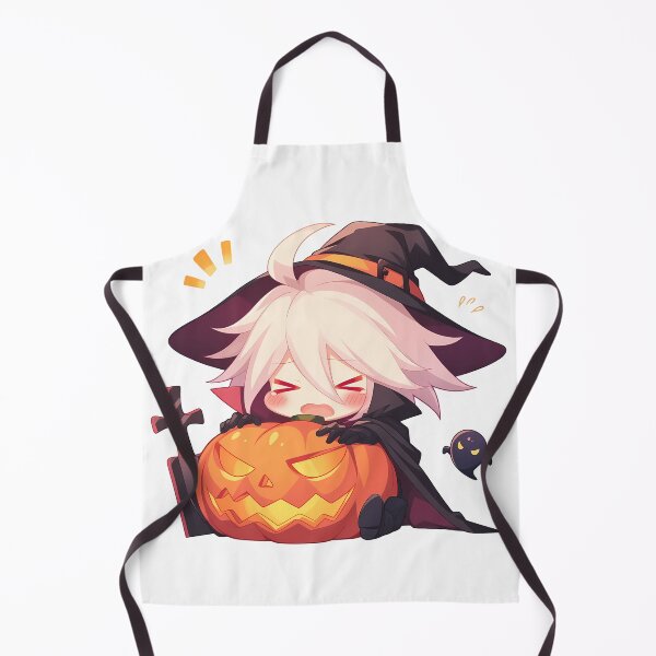 Item preview, Lancer Karna Fate Grand Order Halloween Pumpkin Cute Chibi Anime Boy Witch Kawaii designed and sold by earlobejerk.