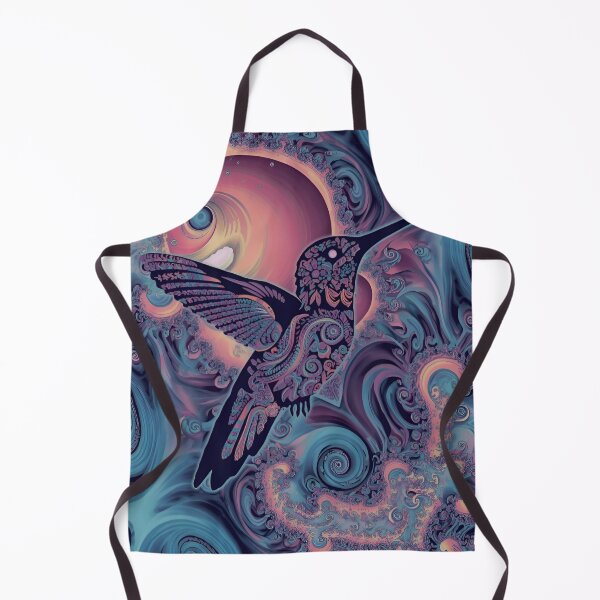 Item preview, Cosmic Hummingbird among Spirals of Color designed and sold by Ciervo Primavera.