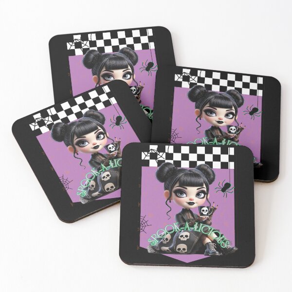 Item preview, Goth-Latte Gal: Spook-a-licious  designed and sold by WeirdApples.