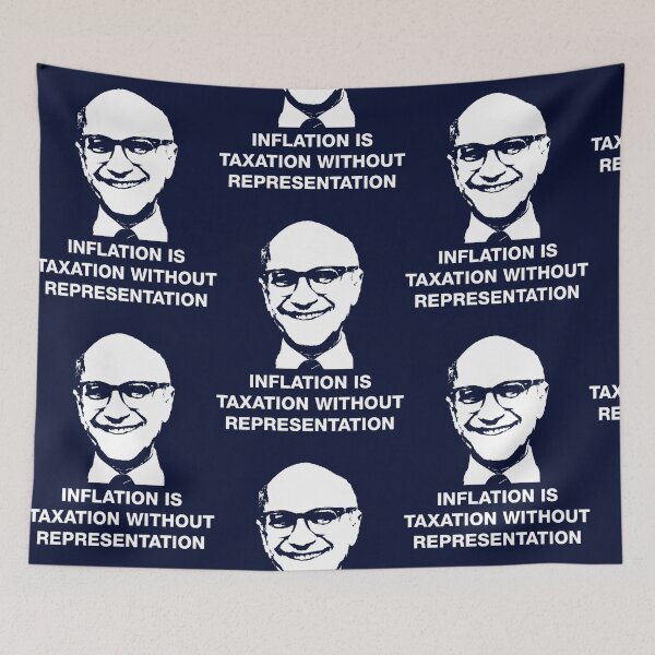 Item preview, Milton Friedman quote on Inflation designed and sold by GaspyWear.
