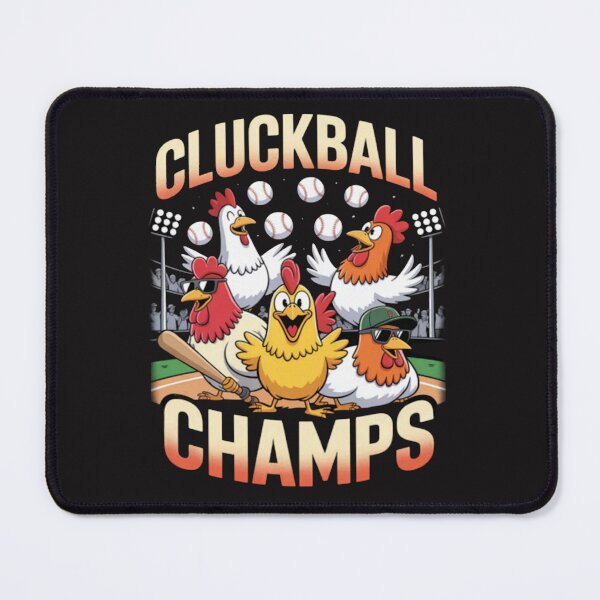 Artikelvorschau, Cluckball Champs Lustiges Hühner-Baseballteam entworfen und verkauft von CraftyCuttable.