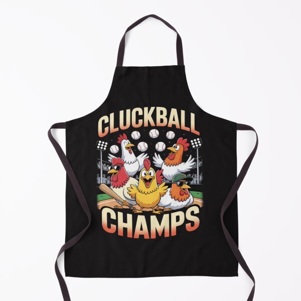 Item preview, Cluckball Champs Funny Chicken Baseball Team designed and sold by CraftyCuttable.