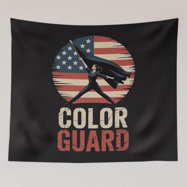 Item preview, Color Guard USA Flag  designed and sold by CraftyCuttable.