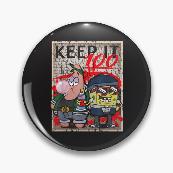 Item preview, Spongebob And Patrick Keep It 100 Hip Hop Rap Graffiti Cool designed and sold by AmyMooney6.