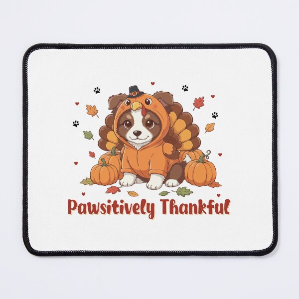 Item preview, Pawsitively Thankful Border Collie Thanksgiving Cute Fall designed and sold by The Real Life Symphony.