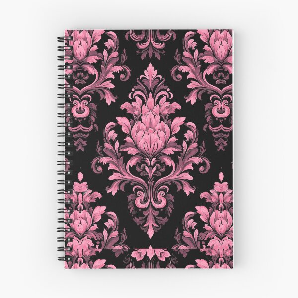 Item preview, Baroque Pink Damask - Ornate Floral Pattern designed and sold by Queen Faceless Designs.