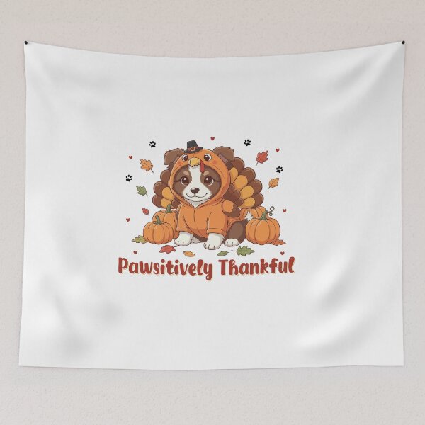 Item preview, Pawsitively Thankful Border Collie Thanksgiving Cute Fall designed and sold by The Real Life Symphony.