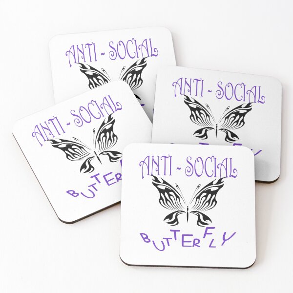Item preview, Anti-Social Butterfly designed and sold by PRETTYGIRLZTING.