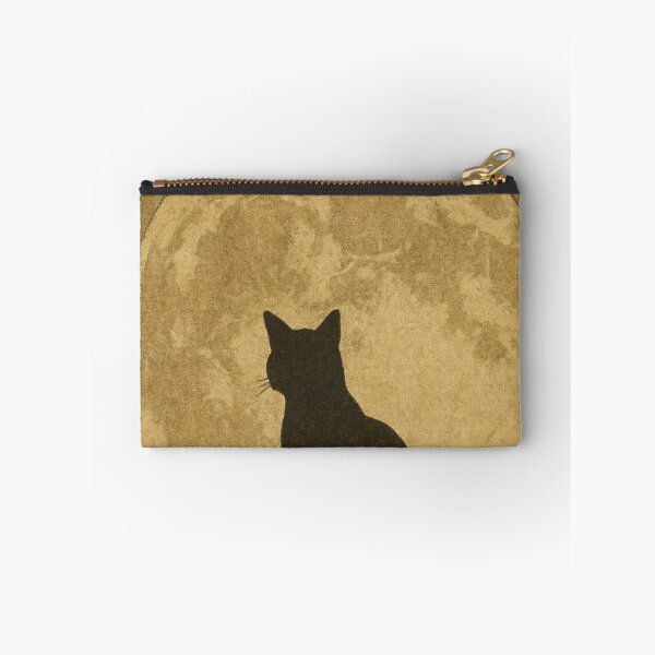 Item preview, Night Cat and Full Moon — Japanese-Style Vintage Print (Ukiyo-e Inspired) designed and sold by Teequeque.