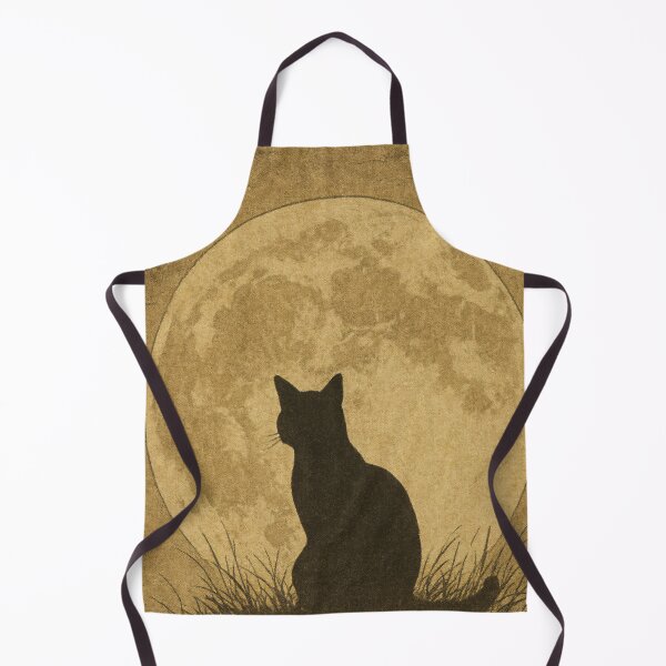 Item preview, Night Cat and Full Moon — Japanese-Style Vintage Print (Ukiyo-e Inspired) designed and sold by Teequeque.