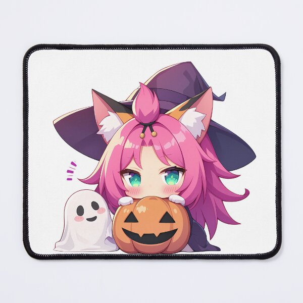 Item preview, Game Diona Genshin Impact Halloween Pumpkin Cute Chibi Anime Girl Witch Kawaii designed and sold by earlobejerk.
