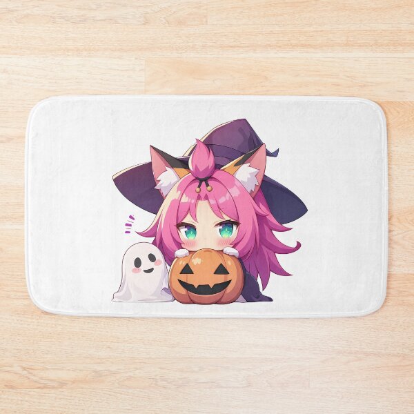 Item preview, Game Diona Genshin Impact Halloween Pumpkin Cute Chibi Anime Girl Witch Kawaii designed and sold by earlobejerk.