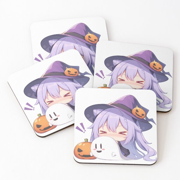 Item preview, Game Keqing Genshin Impact Halloween Cute Chibi Witch Pumpkin Ghost Anime Girl Kawaii designed and sold by earlobejerk.