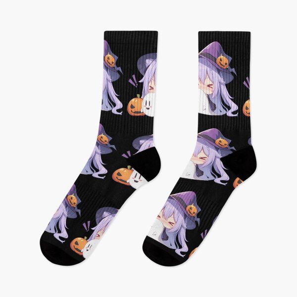 Item preview, Game Keqing Genshin Impact Halloween Cute Chibi Witch Pumpkin Ghost Anime Girl Kawaii designed and sold by earlobejerk.