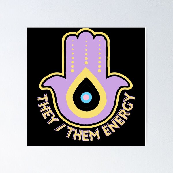 Item preview, they them energy hamsa designed and sold by AshMadeIt.