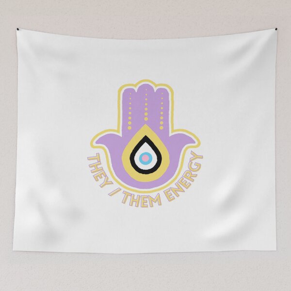 Item preview, they them energy hamsa designed and sold by AshMadeIt.