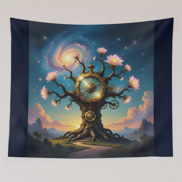 Item preview, Ancient Clockwork Tree With Gears And Brass Plating designed and sold by Wiss2Arts.