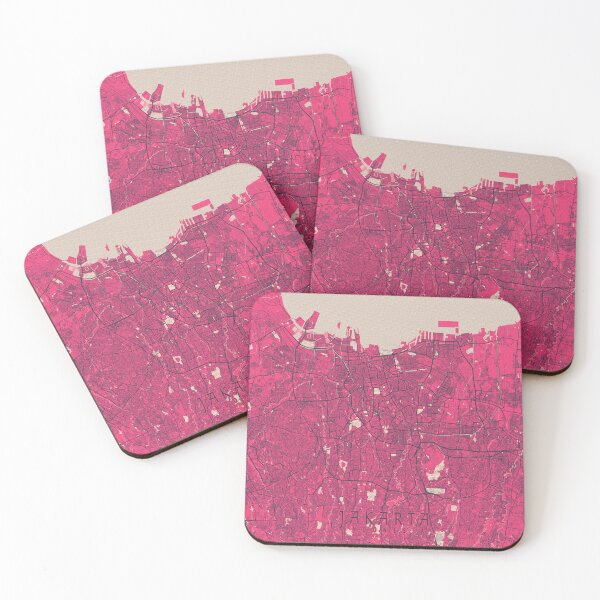 Item preview, Jakarta City Map of Indonesia - Blossom designed and sold by deMAP.