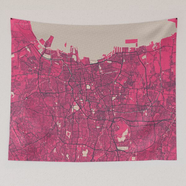 Item preview, Jakarta City Map of Indonesia - Blossom designed and sold by deMAP.