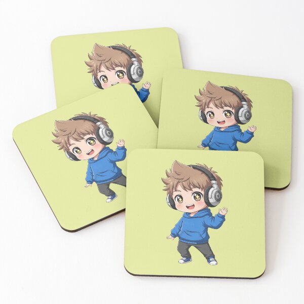 Item preview, Chibi Boy with Headphones Cute Anime Character Listening to Music designed and sold by bvdesignart.