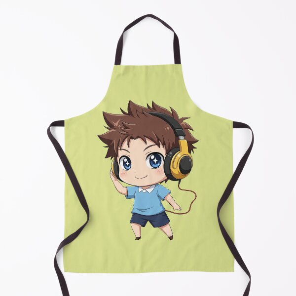 Item preview, Chibi Boy with Headphones Cute Anime Character Listening to Music designed and sold by bvdesignart.