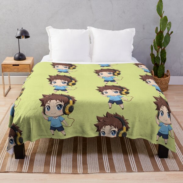 Item preview, Chibi Boy with Headphones Cute Anime Character Listening to Music designed and sold by bvdesignart.