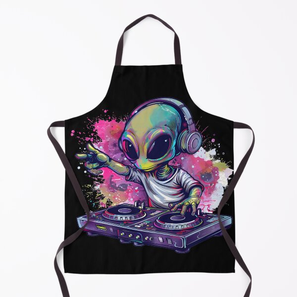Item preview, DJ Alien: Neon Intergalactic Beats designed and sold by TheDuckprints.
