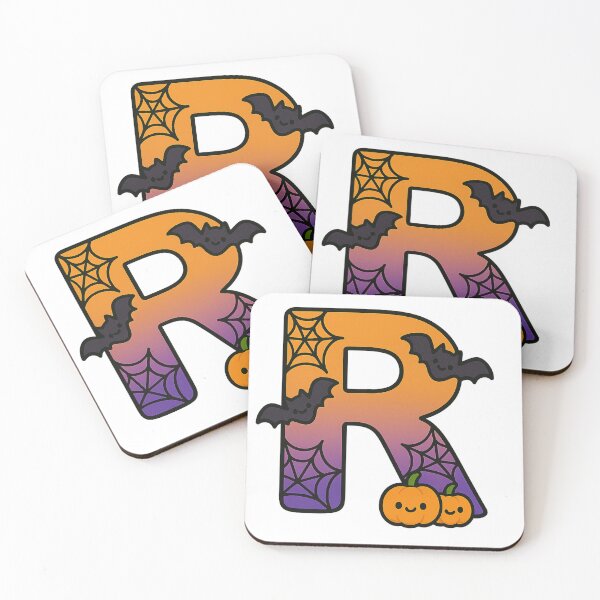 Item preview, Halloween Letter R – Cute Kawaii Cartoon with Spooky Details designed and sold by PrintCreations9.