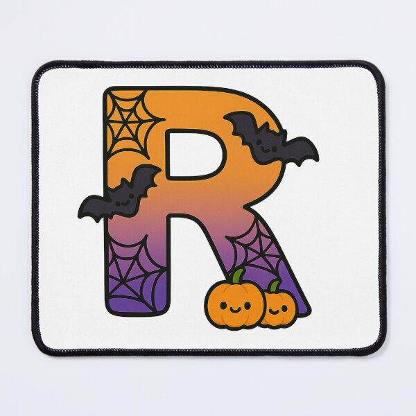 Item preview, Halloween Letter R – Cute Kawaii Cartoon with Spooky Details designed and sold by PrintCreations9.