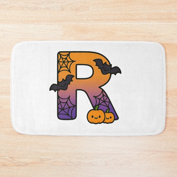 Item preview, Halloween Letter R – Cute Kawaii Cartoon with Spooky Details designed and sold by PrintCreations9.