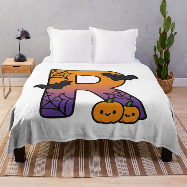 Item preview, Halloween Letter R – Cute Kawaii Cartoon with Spooky Details designed and sold by PrintCreations9.