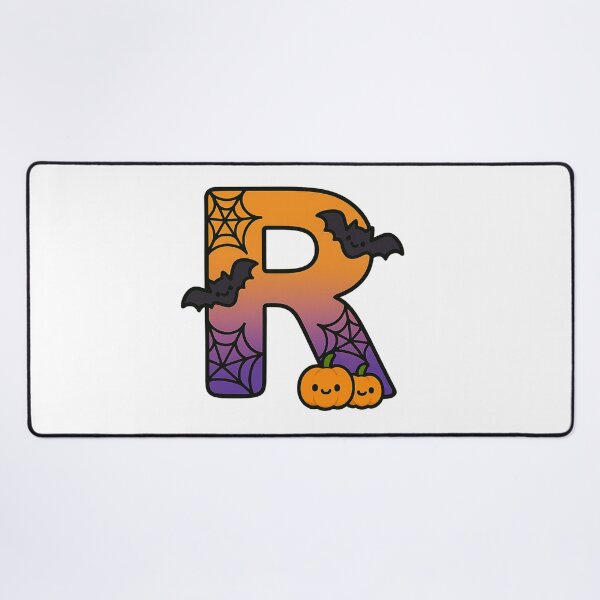 Item preview, Halloween Letter R – Cute Kawaii Cartoon with Spooky Details designed and sold by PrintCreations9.