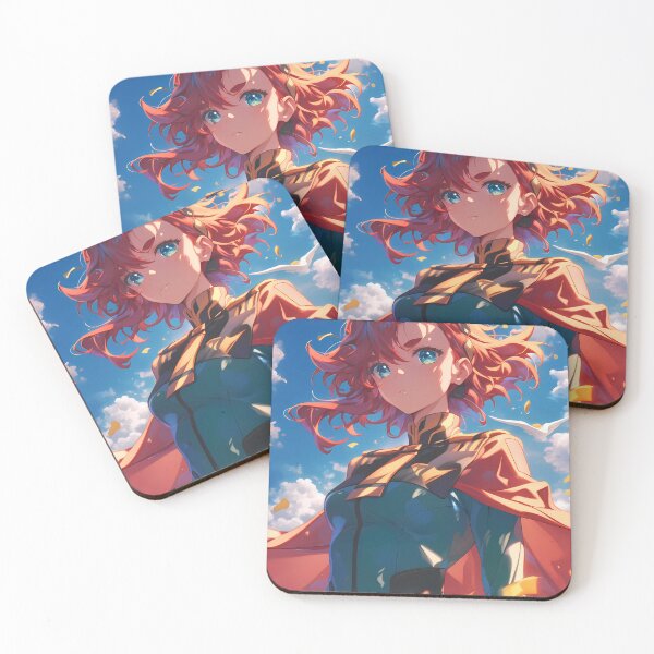 Item preview, Mobile Suletta Mercury Gundam Witch Anime Girl With Fiery Determination Sky designed and sold by earlobejerk.