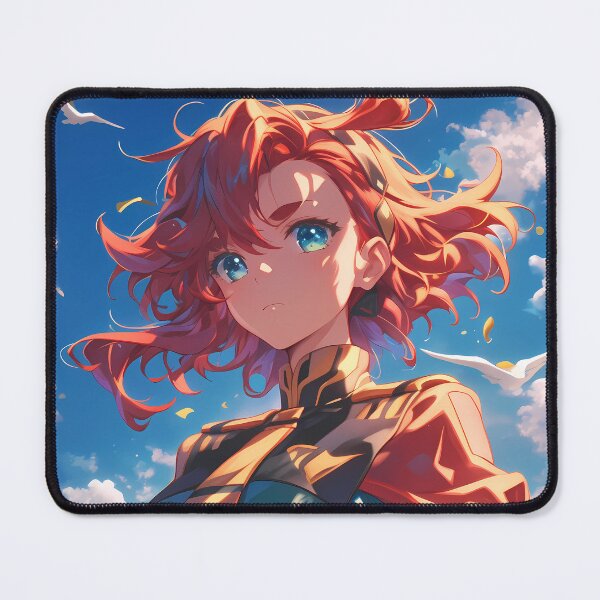 Item preview, Mobile Suletta Mercury Gundam Witch Anime Girl With Fiery Determination Sky designed and sold by earlobejerk.