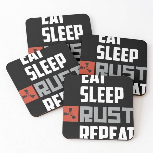 Item preview, Eat Sleep Rust Repeat White Text designed and sold by ARABELLESHAFE.