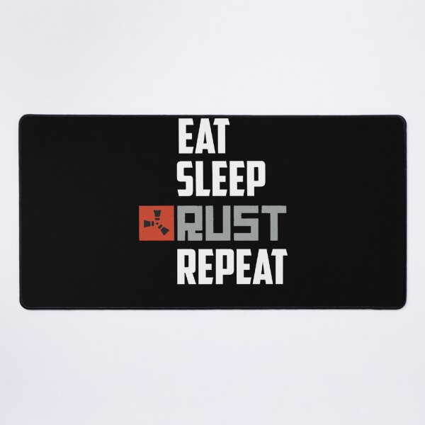 Item preview, Eat Sleep Rust Repeat White Text designed and sold by ARABELLESHAFE.
