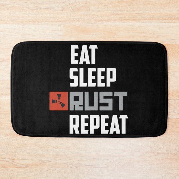 Item preview, Eat Sleep Rust Repeat White Text designed and sold by ARABELLESHAFE.