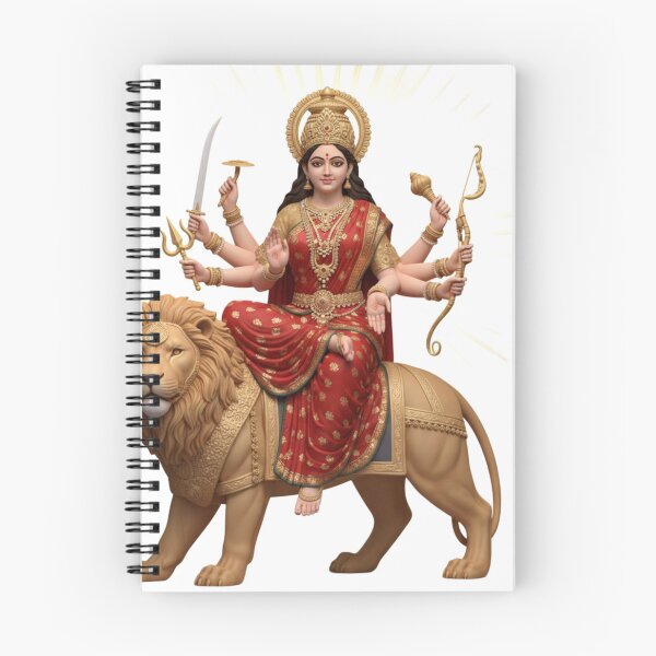 Item preview, “Divine 3D Maa Durga on Lion – Goddess of Power & Protection” designed and sold by Spiking11.