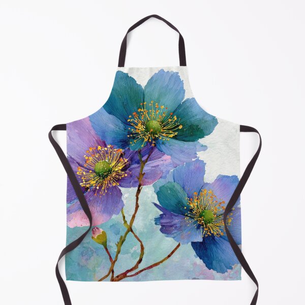 Item preview, Fantasy Flowers In Blue And Lilac Alcohol Ink  designed and sold by DEC02.