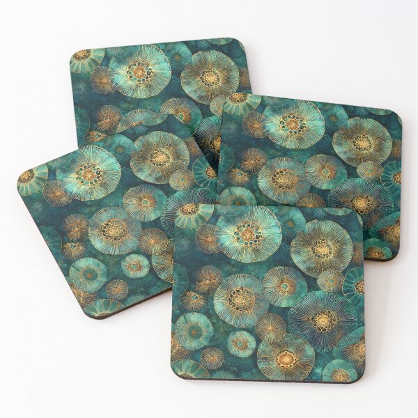 Item preview, Organic Jade Ammonite Pattern designed and sold by Boddicca.