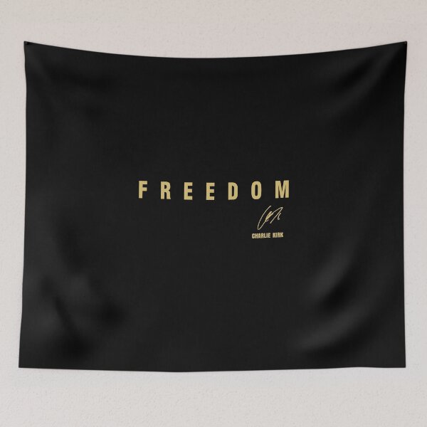 Item preview, GOLD  Freedom Charlie-Kirk Signature designed and sold by PeggyBookman.