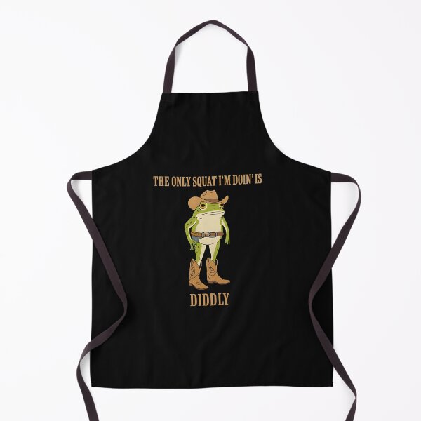 Item preview, Funny Cowboy Frog Meme – The Only Squat I’m Doin’ Is Diddly Shirt designed and sold by krehlizeten.