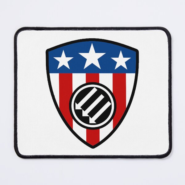 Item preview, American Iron Front Shield - Anti Fascist (small) designed and sold by Thelittlelord.